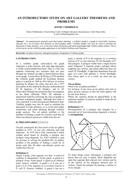 An Introductory Study on Art Gallery Theorems and Problems