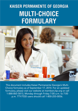 Multi-Choice Formulary