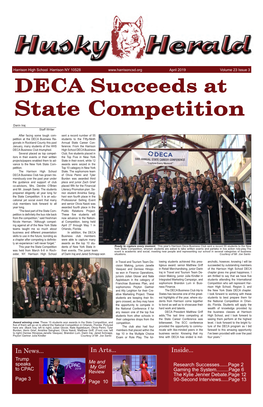DECA Succeeds at State Competition Darin Iraj Staff Writer