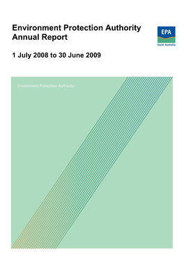 EPA Annual Report 2008-2009