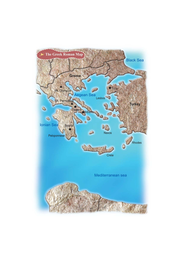 The Greek Roman Map Black Sea Mediterranean Sea Ionian Sea