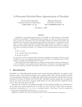 A Polynomial Excluded-Minor Approximation of Treedepth