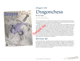 Dragonchess by Gary Gygax Artwork by Dennis Kauth Illustration by Russel Roehling