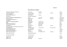 Annex a Home Office Key Suppliers