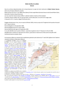 Belles Familles De Soldats Sancan