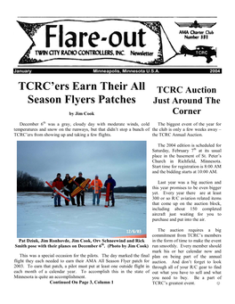 TCRC'ers Earn Their All Season Flyers Patches