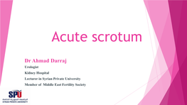 Acute Scrotum