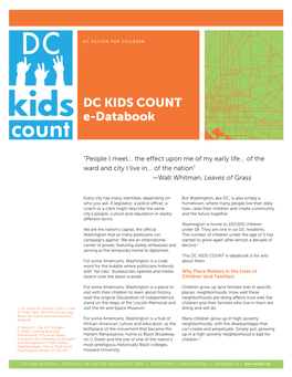 DC Kids Count E-Databook