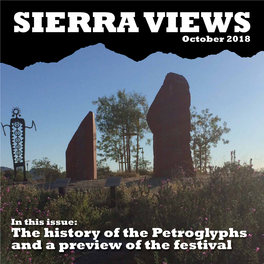 The History of the Petroglyphs and a Preview of the Festival SIERRA VIEWS October 2018