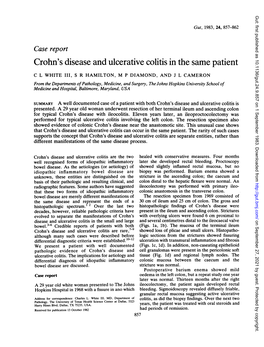 Crohn's Disease and Ulcerative Colitis in the Same Patient