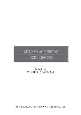 Money Laundering Experiences