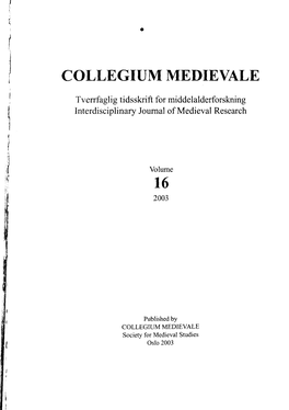 Collegium Medievale 16