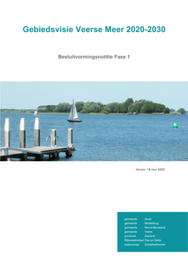 Gebiedsvisie Veerse Meer 2020-2030