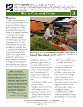 Healthy Community Design