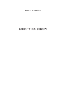 TAUTOTYROS ETIUDAI UDK 908(474.5) Vo-198