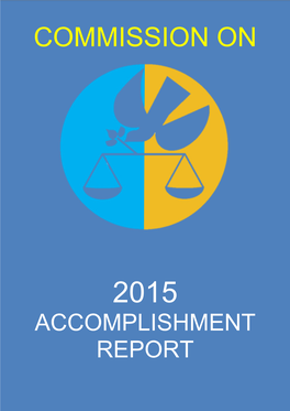 CHR 2015 Annual Accomplishment Report