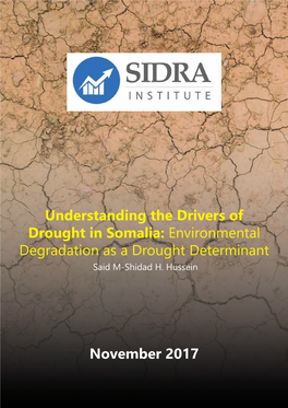 Understanding the Drivers of Drought in Somalia: Environmental Degradation As a Drought Determinant