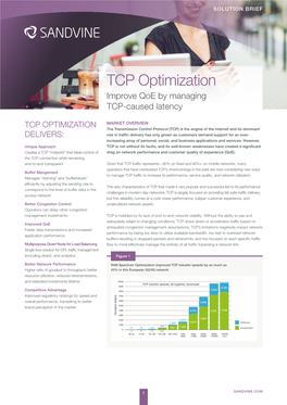 TCP Optimization Improve Qoe by Managing TCP-Caused Latency