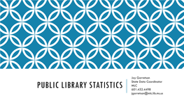Public Library Statistics