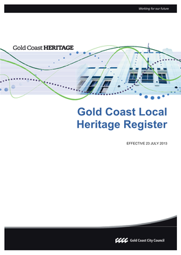 Gold Coast Local Heritage Register