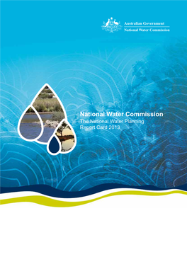 The National Water Planning Report Card 2013