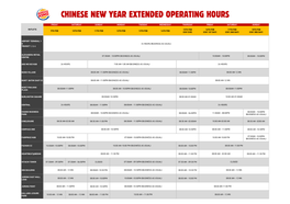 Chinese New Year Extended Operating Hours