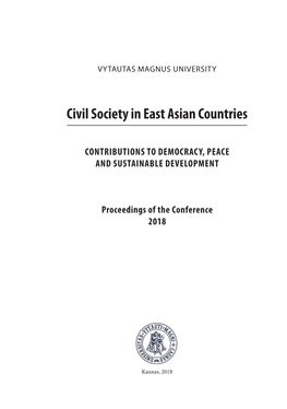 Civil Society in East Asian Countries