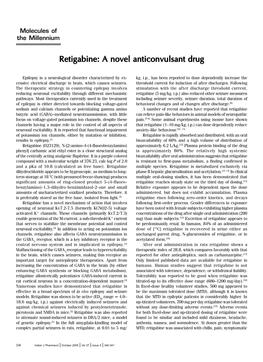 Retigabine: a Novel Anticonvulsant Drug