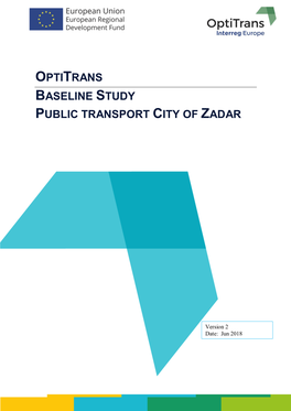 Optitrans Baseline Study Public Transport City of Zadar
