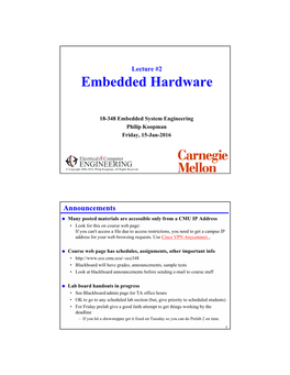 Embedded Hardware