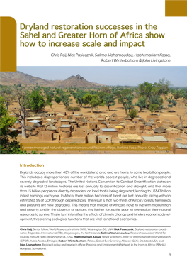 Dryland Restoration Successes in the Sahel and Greater Horn of Africa