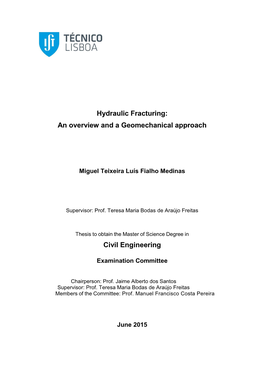 Hydraulic Fracturing: an Overview and a Geomechanical Approach