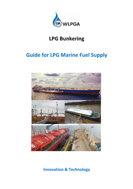 LPG Bunkering Guide for LPG Marine Fuel Supply