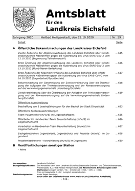 Amtsblatt Nr. 59