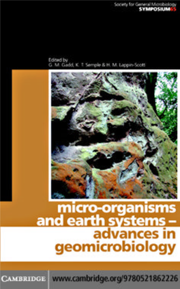 Micro-Organisms and Earth Systems--Advances In