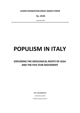 Populism in Italy