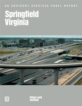 AN ADVISORY SERVICES PANEL REPORT Springfield Virginia
