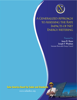 A Generalized Approach to Assessing the Rate Impacts of Net Energy Metering