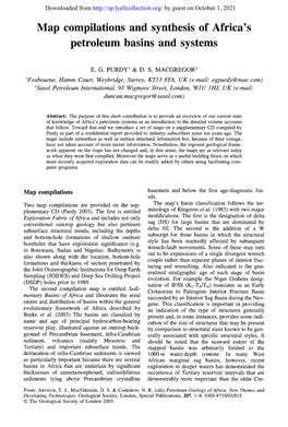 Map Compilations and Synthesis of Africa's Petroleum Basins and Systems