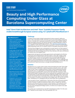 Barcelona Supercomputing Center Puts Beauty of HPC on Display