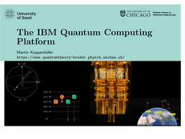 The IBM Quantum Computing Platform