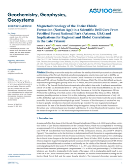 Magnetochronology of the Entire Chinle Formation (Norian Age) in A