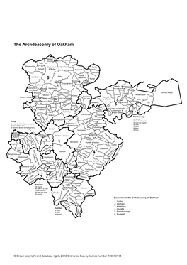Archdeaconry Map of Oakham