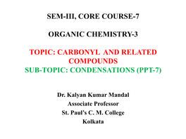 Aldol Condensation