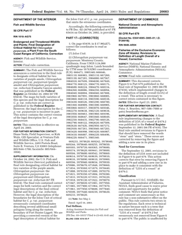 Federal Register/Vol. 68, No. 79/Thursday, April 24, 2003/Rules