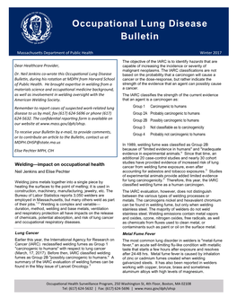 Occupational Lung Disease Bulletin