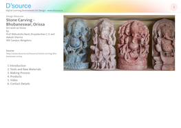 Stone Carving - Bhubaneswar, Orissa Art Work on Stone by Prof