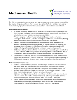 Methane and Health