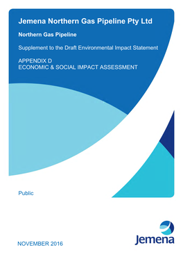 Northern Gas Pipeline Project ECONOMIC and SOCIAL IMPACT ASSESSMENT