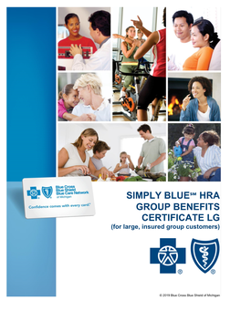 Community Blue Group Benefits Certificate